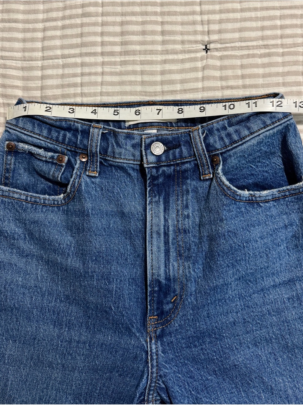 Abercrombie & Fitch Curve Love The 90s Ultra High Rise Straight Jeans - Size 26L - Picture 5 of 8